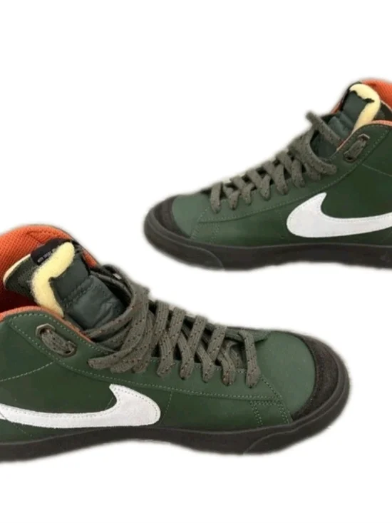 RARE Nike Blazer '77 Vintage Mid Army Olive US Men's Size 11 - Picture 4 of 12